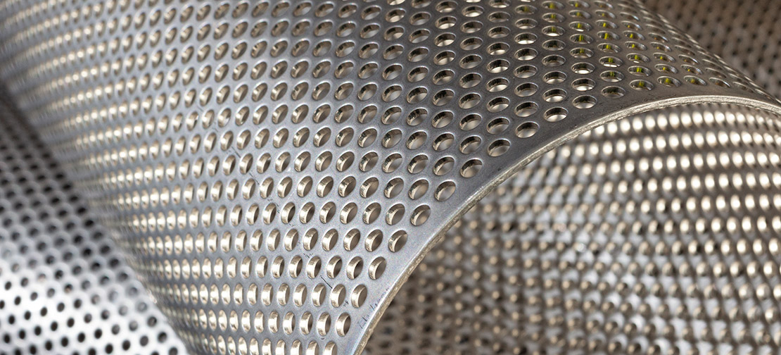 0.040 x 24 x 36 0.078 Hole, 0.125 Center Online Metal Supply White Painted Aluminum Perforated Sheet 